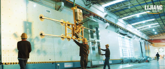 Cadena de producción de cristal aislador automática tamaño enorme 3300mm*7000m m