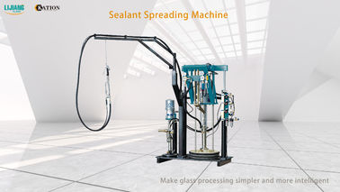 Máquina de aislamiento secundaria de la máquina del extrusor del silicón de 2 porciones para la fabricación del vidrio aislador