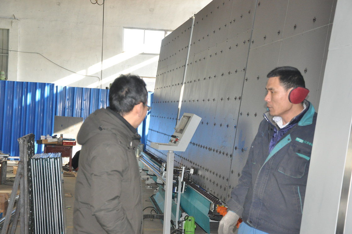 Cadena de producción de proceso de la doble-capa eficiente de la limpieza de cristal de la máquina y de la secadora