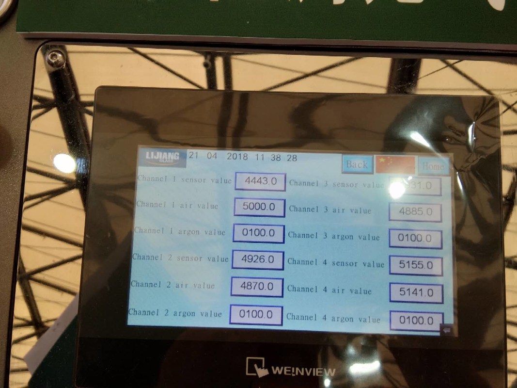 Máquina de rellenar del gas manual del argón con la pantalla táctil para hacer el vidrio de la doble vidriera