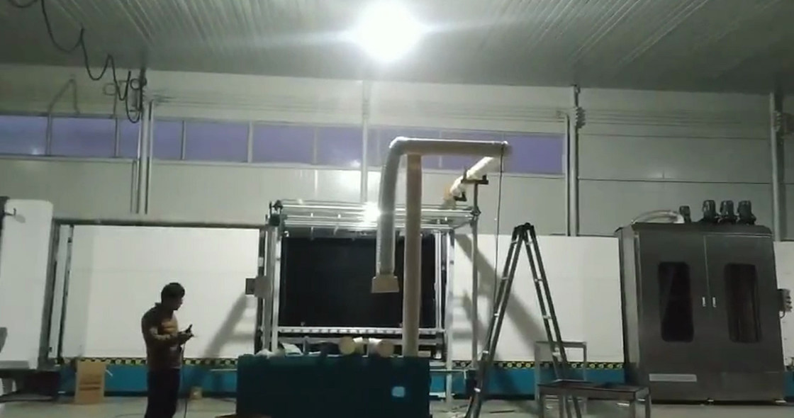 Cadena de producción automática aislador horizontal de la doble vidriera del vidrio para el vidrio doble