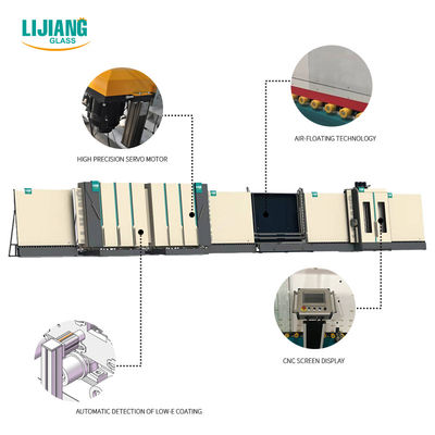 Cadena de producción multifuncional y rápida de la flotación de aire para el proceso de cristal hueco